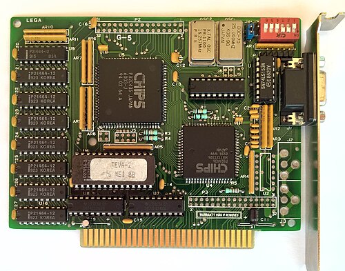 C&T社製「スーパーEGA」デュアルチップセットを採用したカード