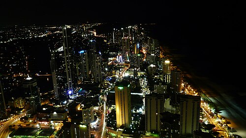 北側の夜景