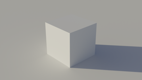 キューブマップを使用した立方体の3Dレンダリング。