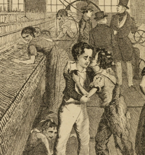 マイケル・アームストロング、工場の少年、1840年