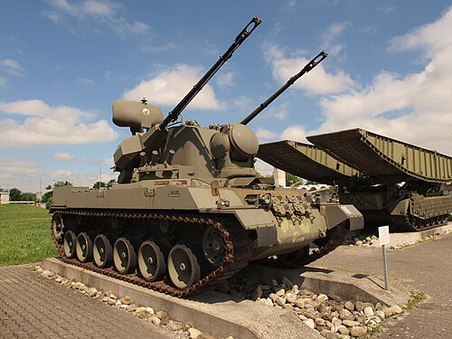 トゥーン装甲博物館にあるFliegerabwehrpanzer 68