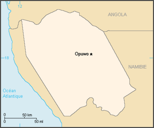 バンツースタンの地図。