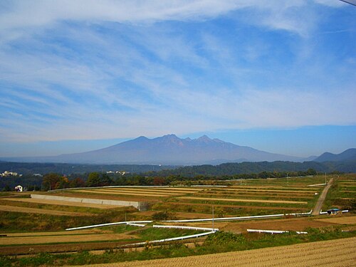 南南東から見た南八ヶ岳火山群