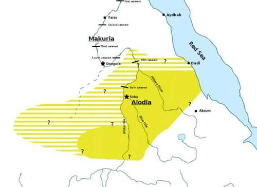 900年頃、現在のスーダンの東サヘル地域にあったキリスト教王国アルワ