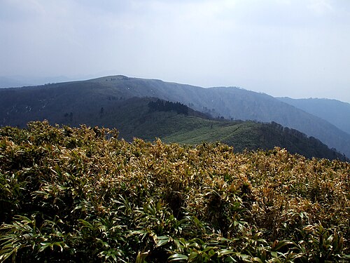 兵野山の山頂からの南側の眺め