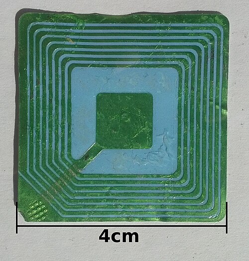 電卓用の RFID ラベル。