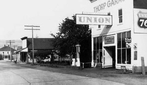 ソープ・ガレージ、ソープ、ワシントン州。1935年