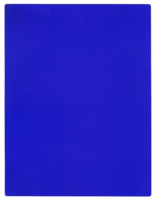 Yves Klein, 1962, Monochrome painting