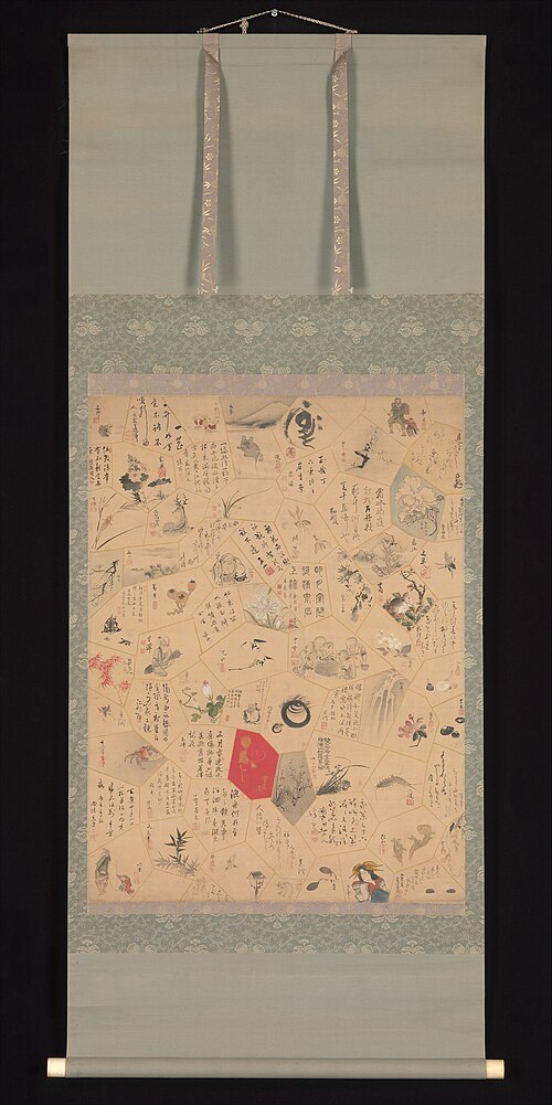 掛け軸、1820年