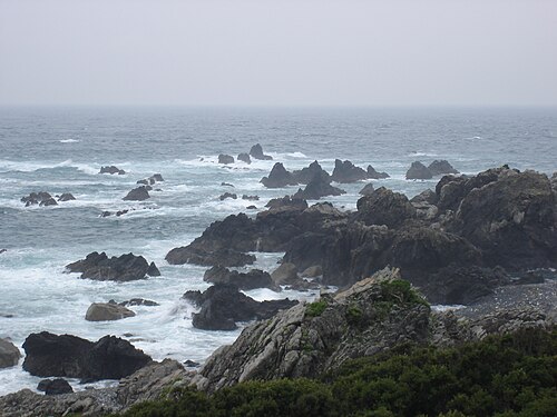 灌頂ヶ浜（かんじょうがはま）岬からの眺め