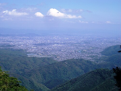 愛宕山から見た京都市街