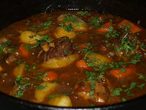 ラムカレーの鍋