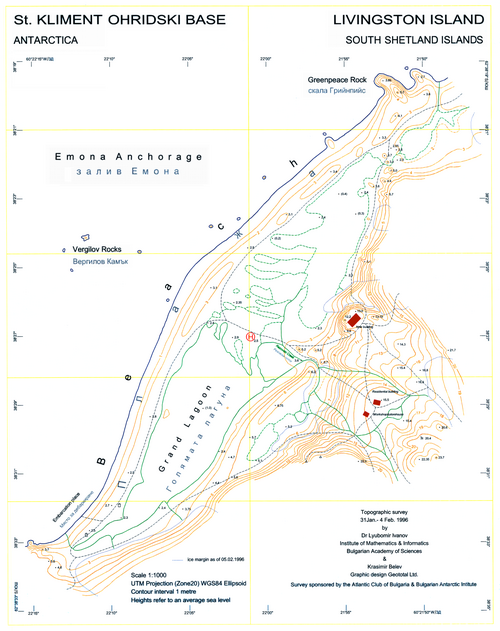 1996年当時の基地区域と施設