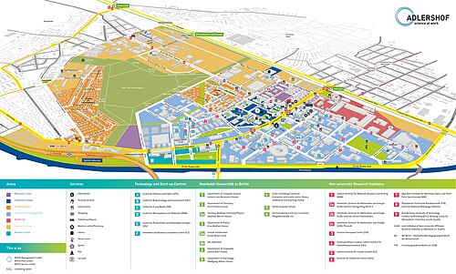 テクノロジーパーク アドラースホフ (WISTA) の地図