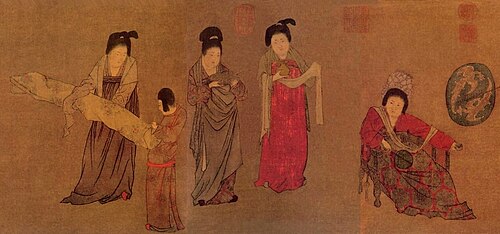 唐代の絵画。