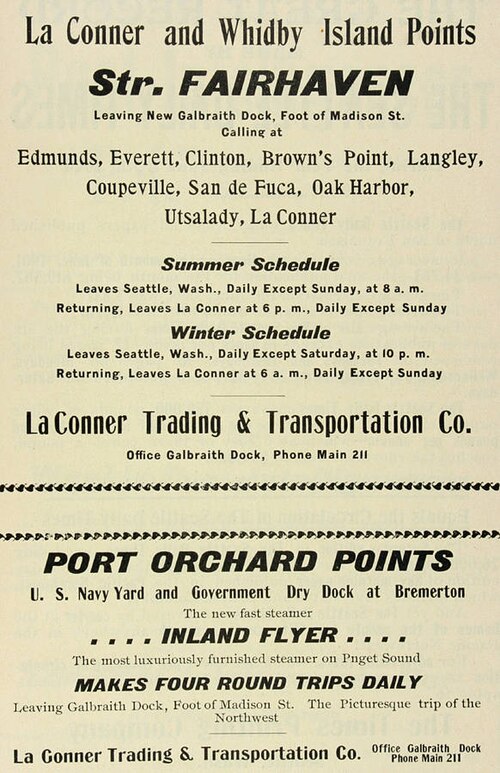 フェアヘイブンの広告、1901 年。