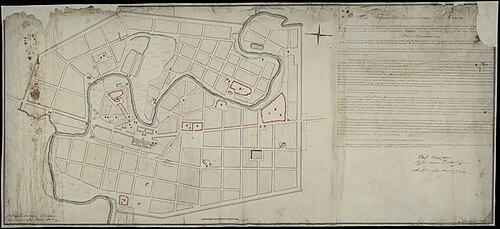 スーズダリの計画図、1788年