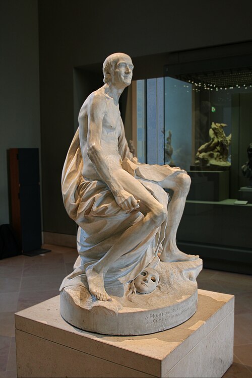 ヴォルテールの裸像（ルーブル美術館、1777年）