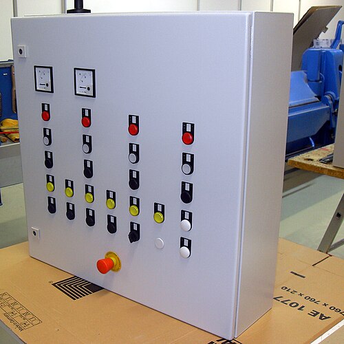 押しボタン式砂糖産業機械のHMI
