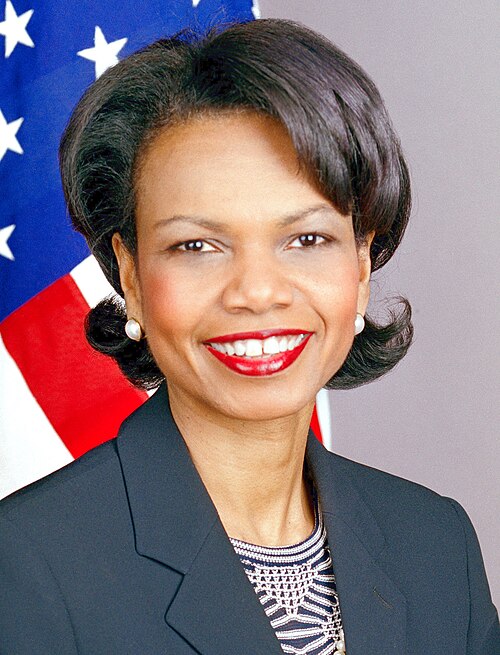 アラバマ州出身の元国務長官、コンドリーザ・ライス（2005年～2009年）
