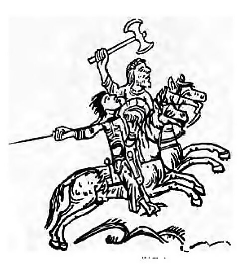 馬に乗ったアングロサクソン戦士たち