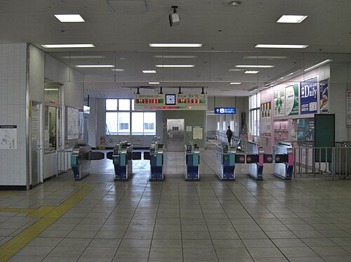 2009年2月の改札口