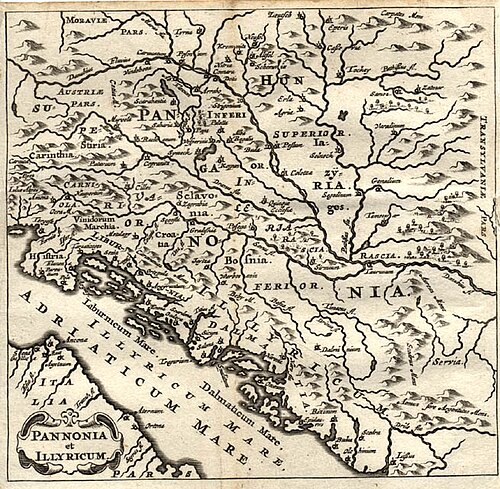 1661年の地図では、ラシアという地名はバナト地方とスレム地方に位置している。