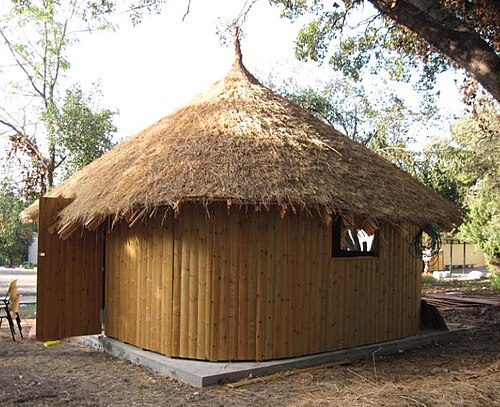 クファル・ハノア・ハダティ・クファル・ハシディズムに建てられたトゥクル小屋