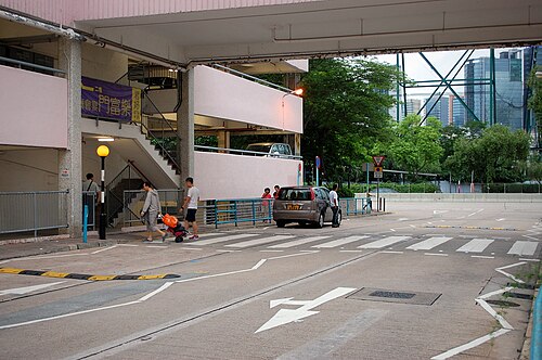香港のベリシャビーコンが設置された横断歩道