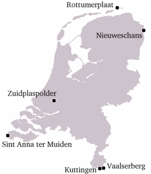 オランダのヨーロッパ側の端っこ
