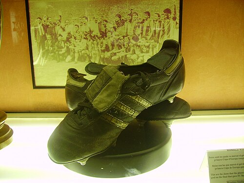 1992年のヨーロッパカップ決勝で使用されたロナルド・クーマンのアディダス ブーツ。