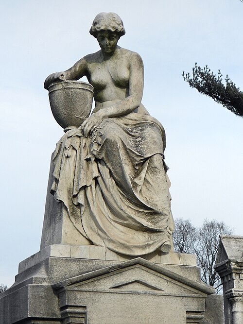 パターソン記念碑（1868年頃）、ローレルヒル墓地、ペンシルベニア州フィラデルフィア