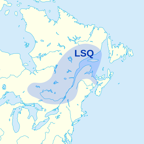 ケベック手話の地図