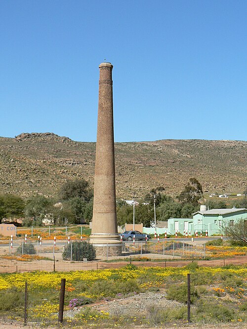 1880年にケープ・カッパー・カンパニーによって建設された換気坑道