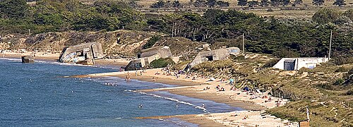島の北部（コンシュ・デ・バレヌ）にあるドイツ軍の掩蔽壕。