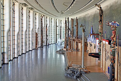 カナダ歴史博物館のトーテムポール