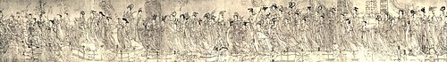 呉道子（685年～758年）作『八十七天図』、唐代
