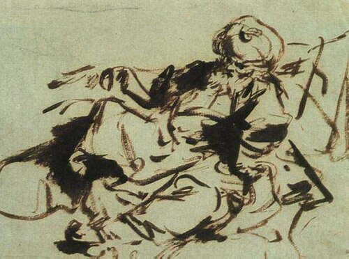 パシャ、ジャン＝オノレ・フラゴナールによるインク画、1700年代後半