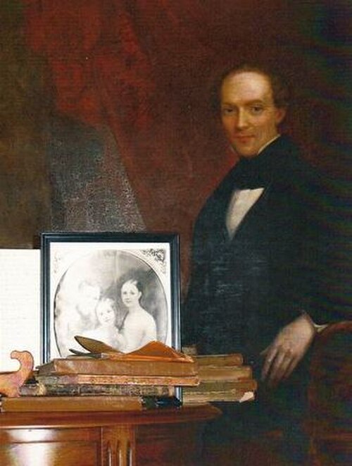 1838年頃 ギャレット・デッカー・ハスブルック（1810–1888）のアネリによる油絵