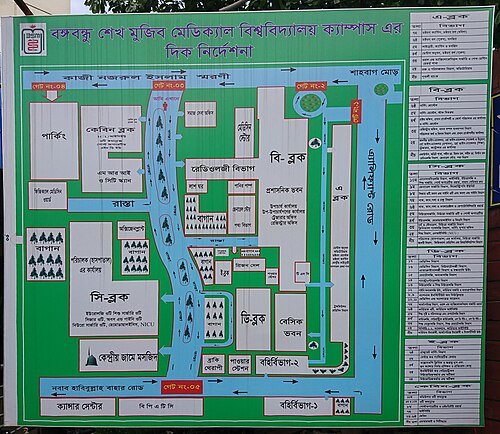 BMUキャンパスの概略図