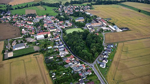 2017年撮影のラッケルヴィッツ/ワークレシー村の空撮写真