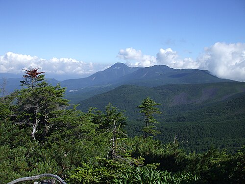 天狗山から見た蓼科山