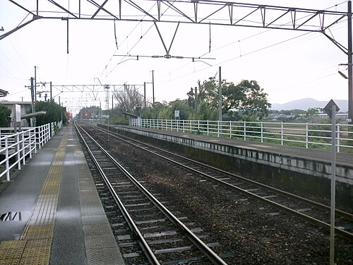 駅のホームの眺め