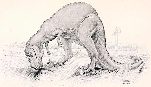ジョセフ・M・グリーソンによる幼少期の復元図、1901年