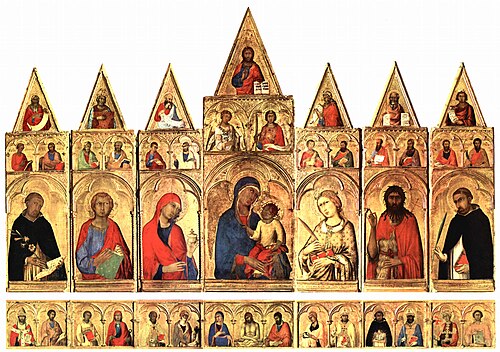アレクサンドリアの聖カタリナ多翼祭壇画、1319年