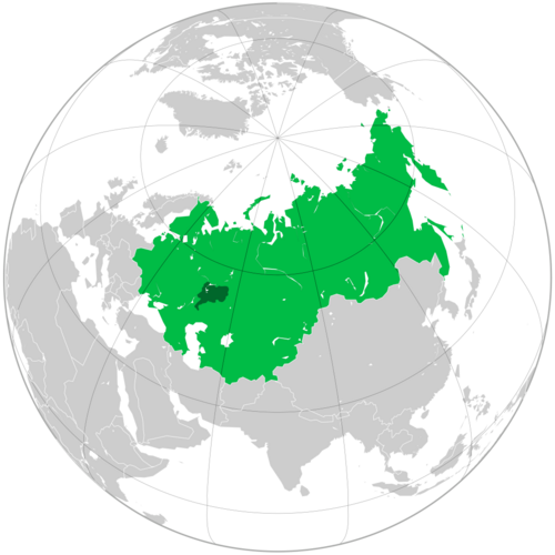 &nbsp;&nbsp;&nbsp;&nbsp;&nbsp;支配地域 領有権主張地域（ロシア連邦）