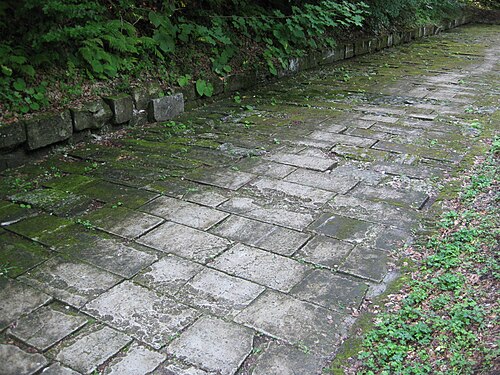 舗装されたダキアの道