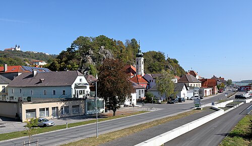 町の中心部