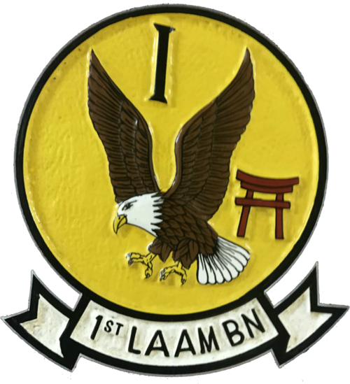 1980年代に使用された第1LAAM大隊の記章