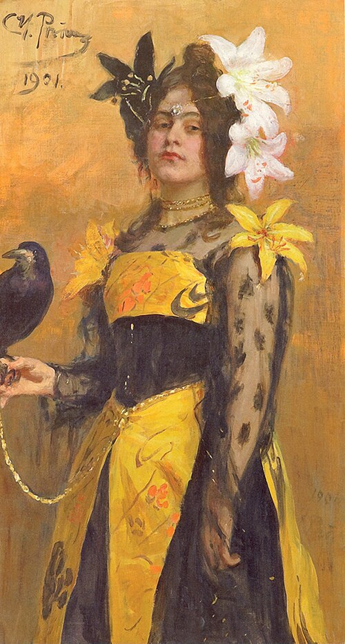 イリヤ・レーピン作「クズネツォワ夫人の肖像」。 (1901)